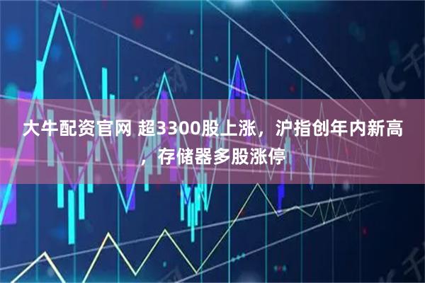 大牛配资官网 超3300股上涨，沪指创年内新高，存储器多股涨停